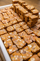 Image showing Meatloaf pieces on tray