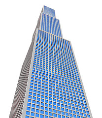 Image showing skyscraper over white