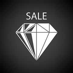 Image showing Dimond With Sale Sign Icon