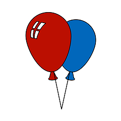 Image showing Two Balloons Icon