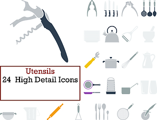 Image showing Utensils Icon Set