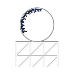 Image showing Roller Coaster Loop Icon