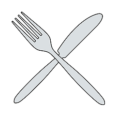 Image showing Fork And Knife Icon