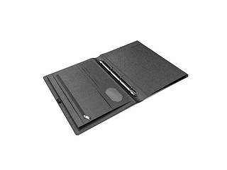 Image showing Black leather wallet