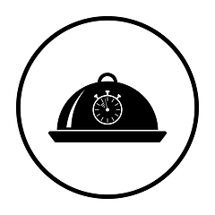 Image showing Cloche With Stopwatch Icon