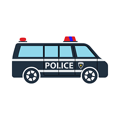 Image showing Police Van Icon