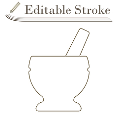 Image showing Mortar And Pestle Icon