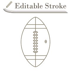 Image showing American Football Ball Icon