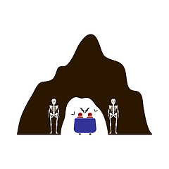 Image showing Scare Cave In Amusement Park Icon