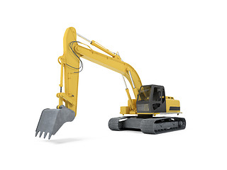 Image showing excavator front view