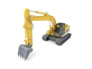 Image showing excavator front view