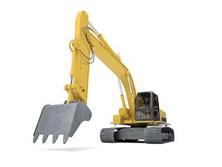 Image showing excavator front view