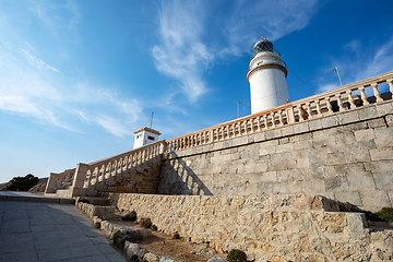 Image showing Lighthouse at Cape Formentor in the Coast of North Mallorca, Spain