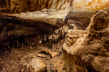 Image showing Dragon cave, Coves del Drach, (Cuevas del Drach). Porto Cristo.