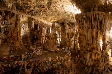 Image showing Dragon cave, Coves del Drach, (Cuevas del Drach). Porto Cristo. Balearic Islands Mallorca Spain.