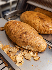 Image showing Sliced bread on the production line