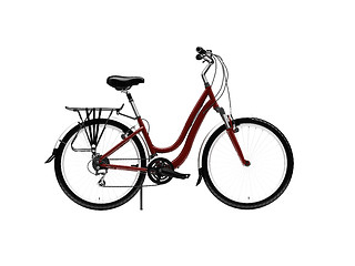 Image showing bicycle isolated over white