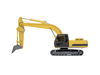 Image showing excavator side view