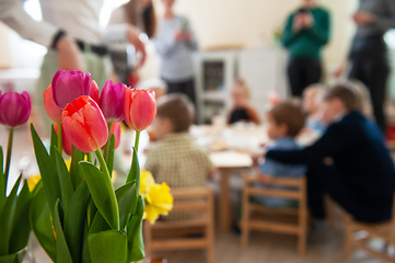 Image showing Concept of graduation in kindergarten