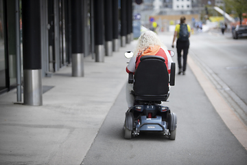 Image showing Elderly disabled person