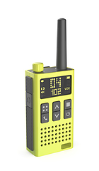 Image showing Handheld transceiver walkie-talkie