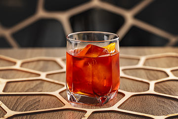 Image showing Classic negroni cocktail