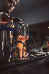 Image showing Barman at work