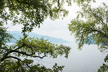 Image showing Teletskoye lake in Altai mountains