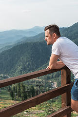 Image showing Man in mountains