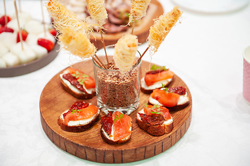 Image showing Tasty appetizers on the table