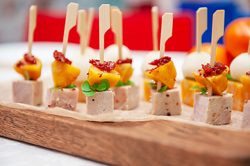 Image showing Tasty appetizers on the table