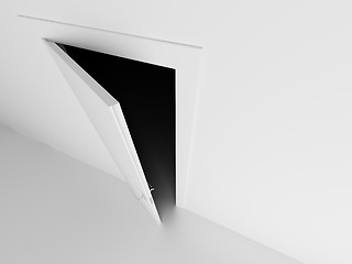 Image showing door into darkness view