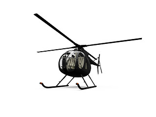 Image showing isolated helicopter view