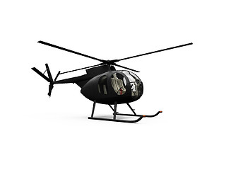 Image showing isolated helicopter view