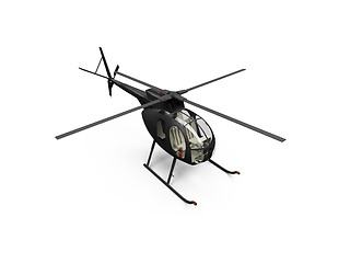 Image showing isolated helicopter view