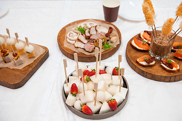 Image showing Tasty appetizers on the table