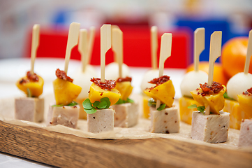 Image showing Tasty appetizers on the table