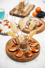 Image showing Tasty appetizers on the table