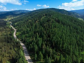 Image showing Chuysky trakt road in the Altai mountains.