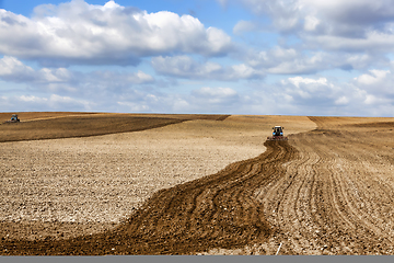 Image showing plowed agricultural field