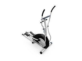 Image showing elliptical machine over white