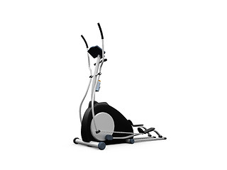 Image showing elliptical machine over white