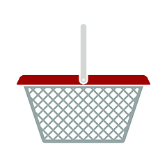 Image showing Supermarket Shoping Basket Icon