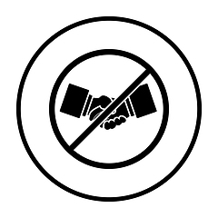 Image showing No Hand Shake Icon