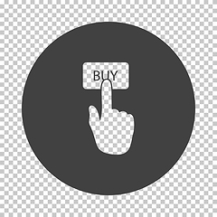 Image showing Finger Push The Buy Button Icon