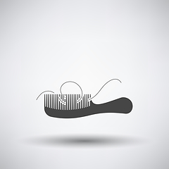 Image showing Hair In Comb Icon