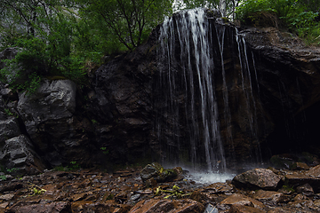 Image showing Waterfall Che-Chkish in Altai Mountains