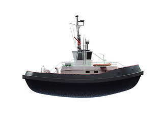 Image showing small boat front view