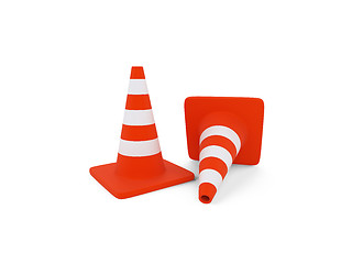 Image showing traffic sign object over white