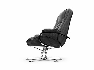 Image showing Leather armchair for chief and boss